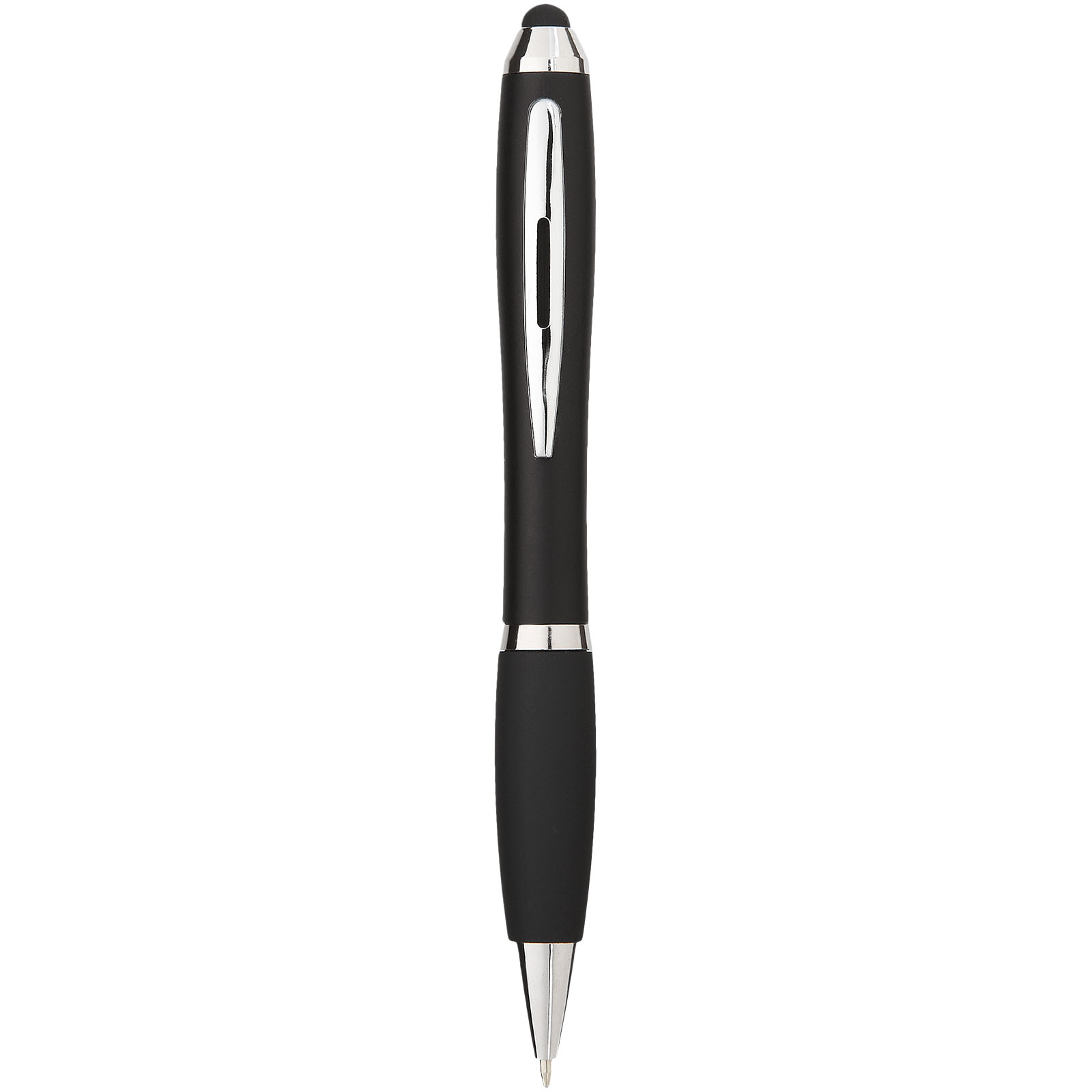 Nash Stylus bunter Kugelschreiber mit schwarzem Griff (schwarze Mine) schwarz