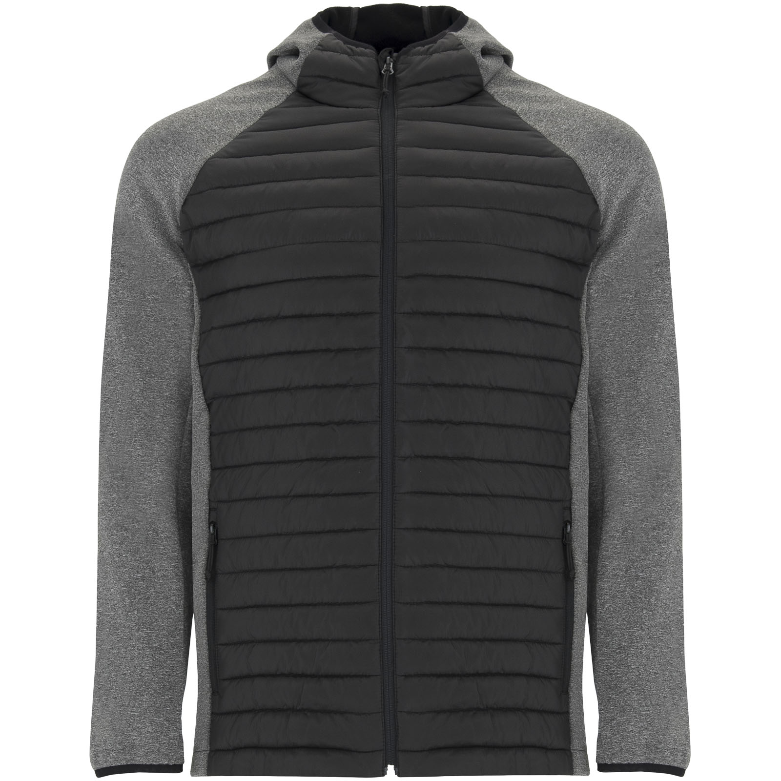 Minsk Hybrid Thermojacke Unisex schwarz, heather schwarz