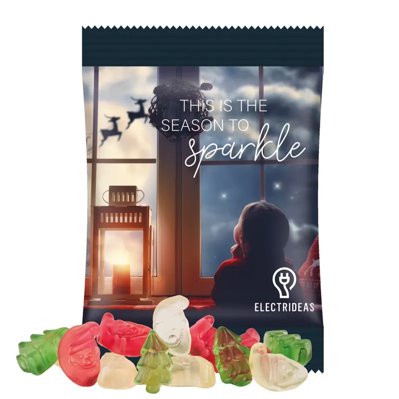 Minitüte 15 g, Trolli Fruchtgummi Weihnachtsmischung