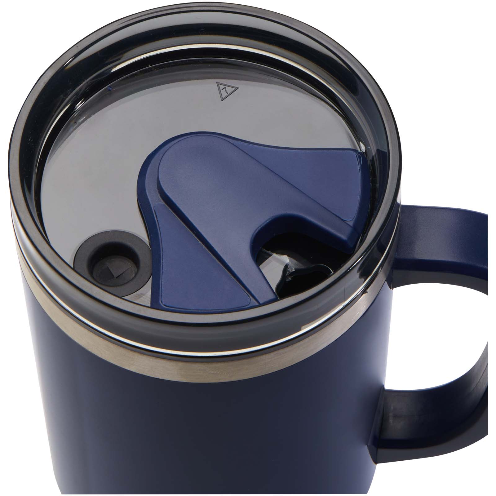 Melbourne 1200 ml RCS-zertifizierter Isolierbecher mit Strohhalm navy