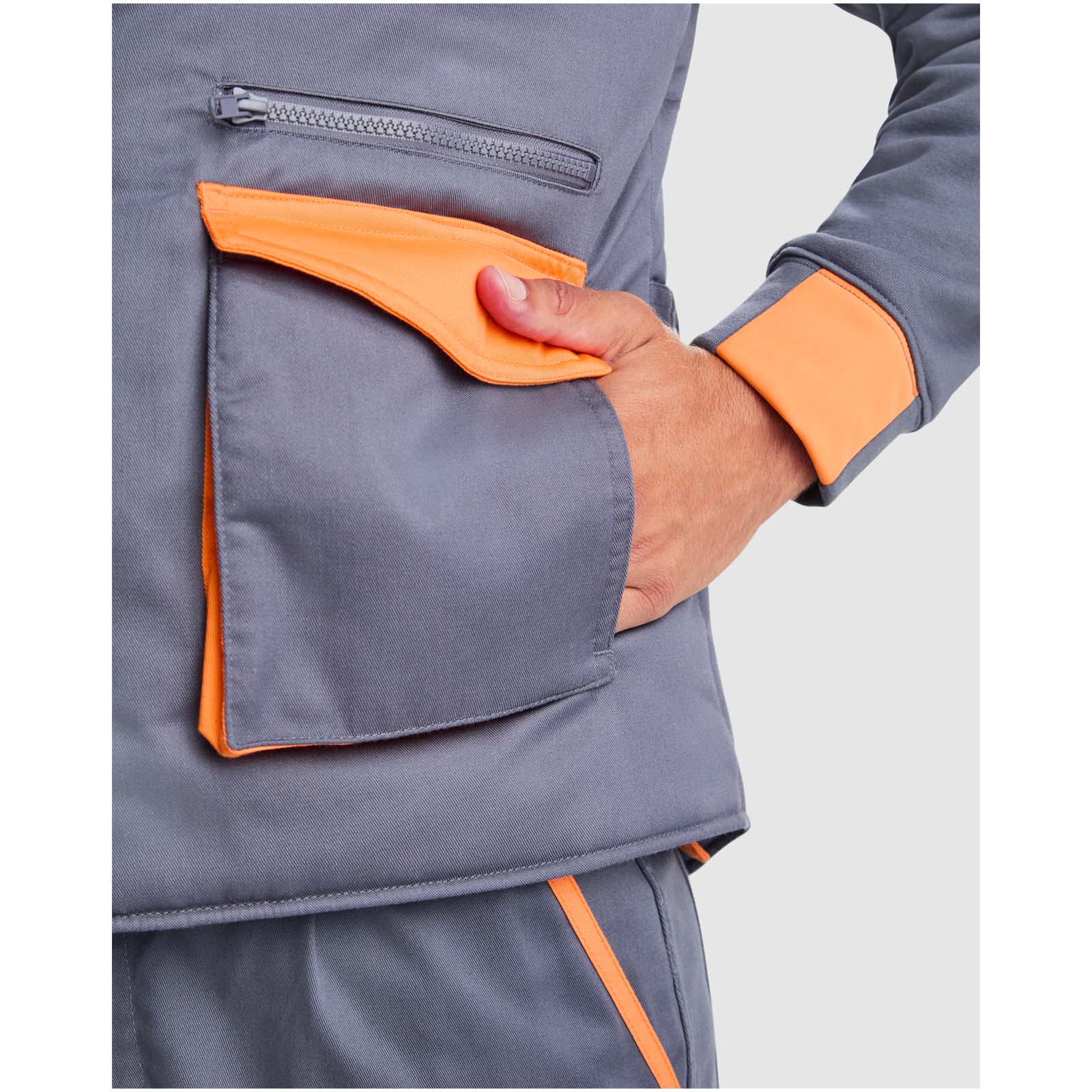 Armada Arbeitsweste mit mehreren Taschen blei, orange