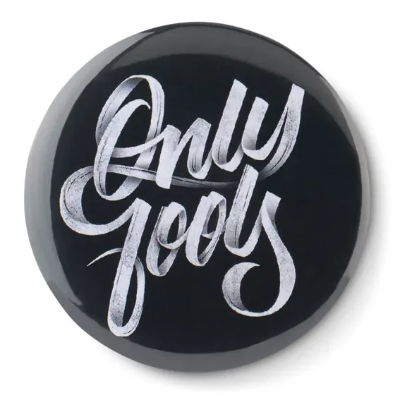 Badge mit Make-up Spiegel