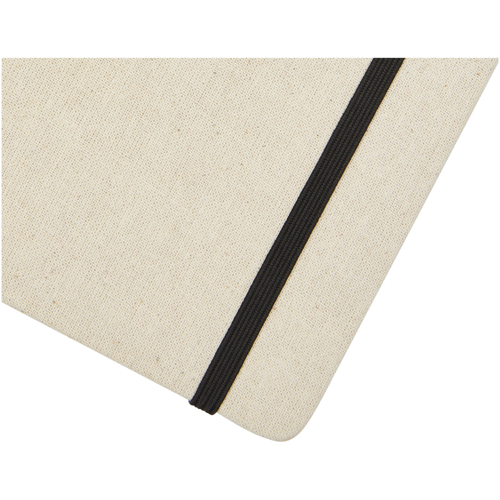 Tutico Hard Cover Notizbuch aus Bio Baumwolle natur, schwarz