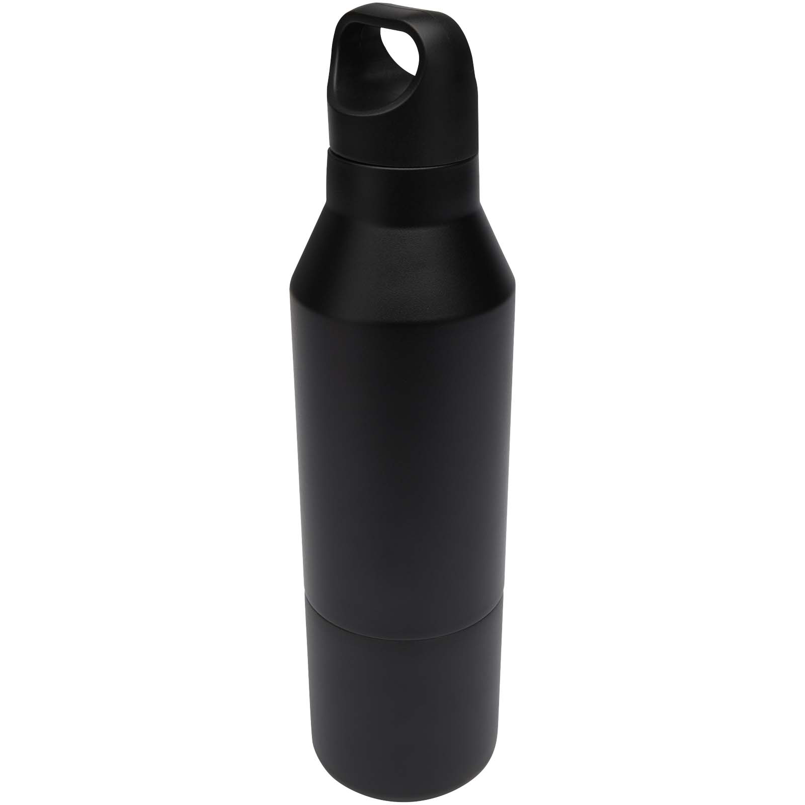 Odessy 600 ml Isolierflasche und 300 ml Becher aus RCS recyceltem Edelstahl schwarz
