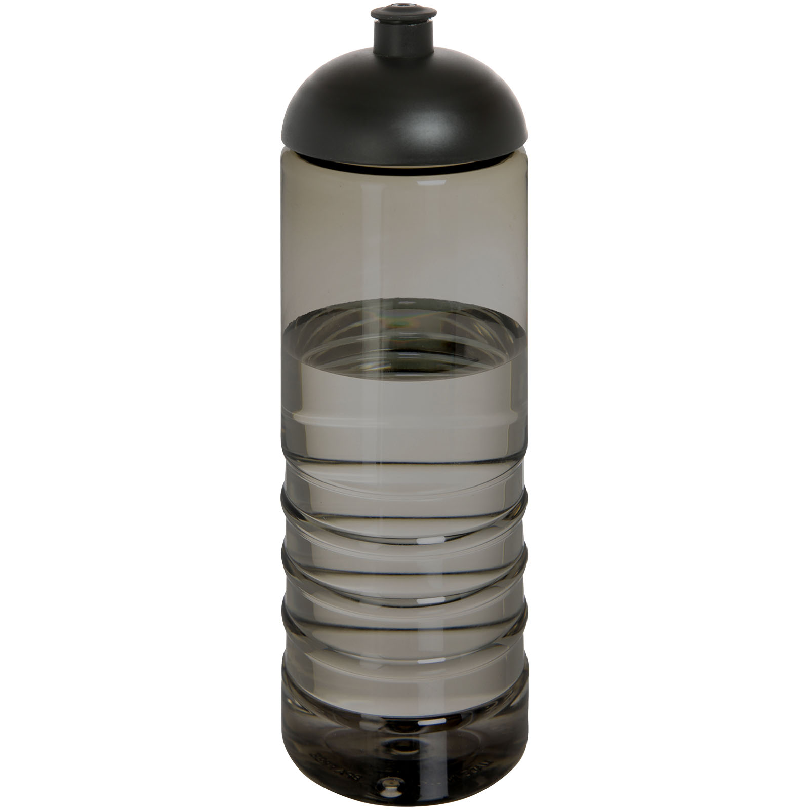 H2O Active® Eco Treble 750 ml Sportflasche mit Stülpdeckel kohle, schwarz