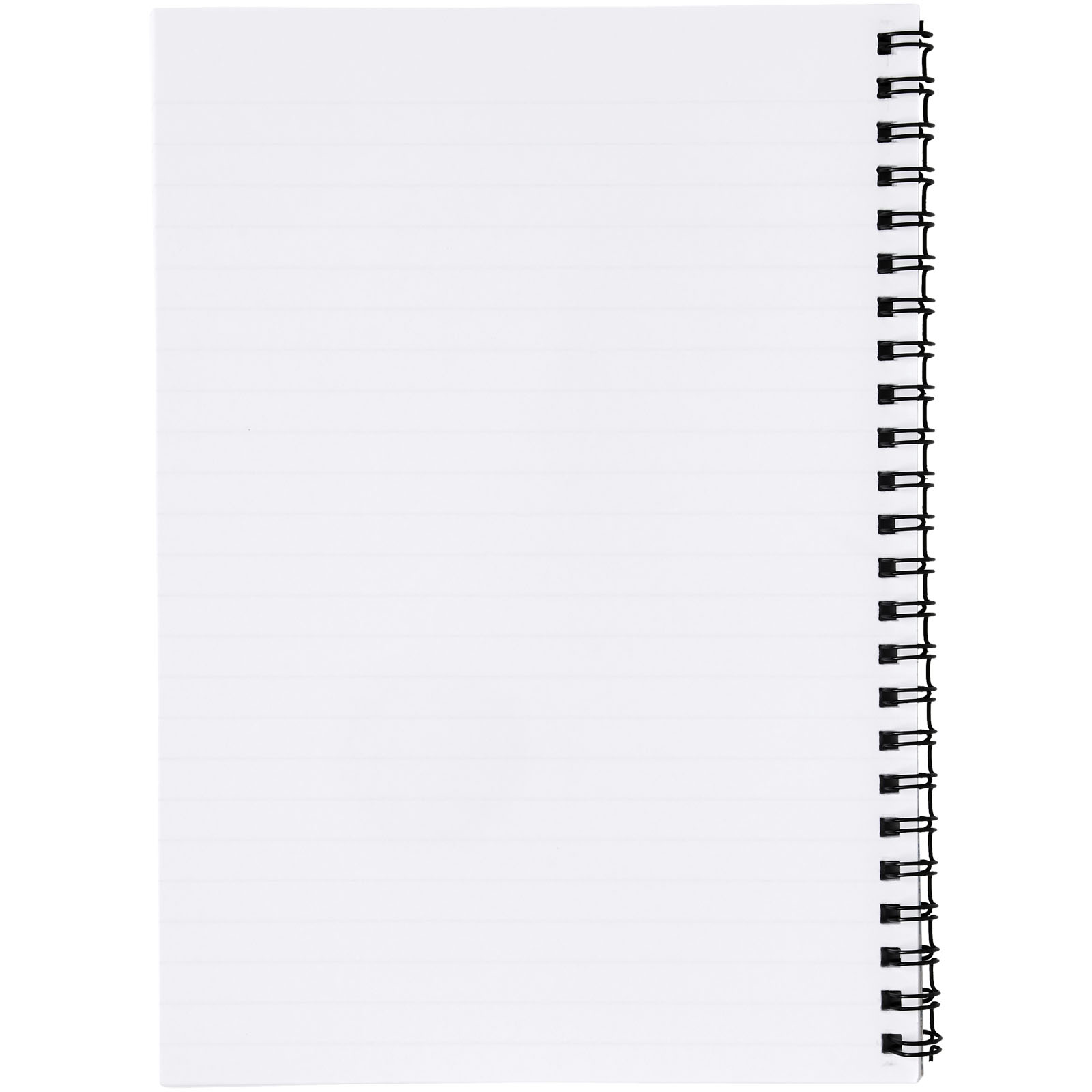 Desk-Mate® A4 Notizbuch mit Kunststoff Cover und Spiralbindung weiss, schwarz