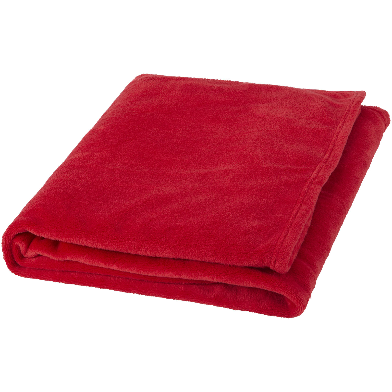 Bay Plaid-Decke aus extraweichem Coral-Fleece rot