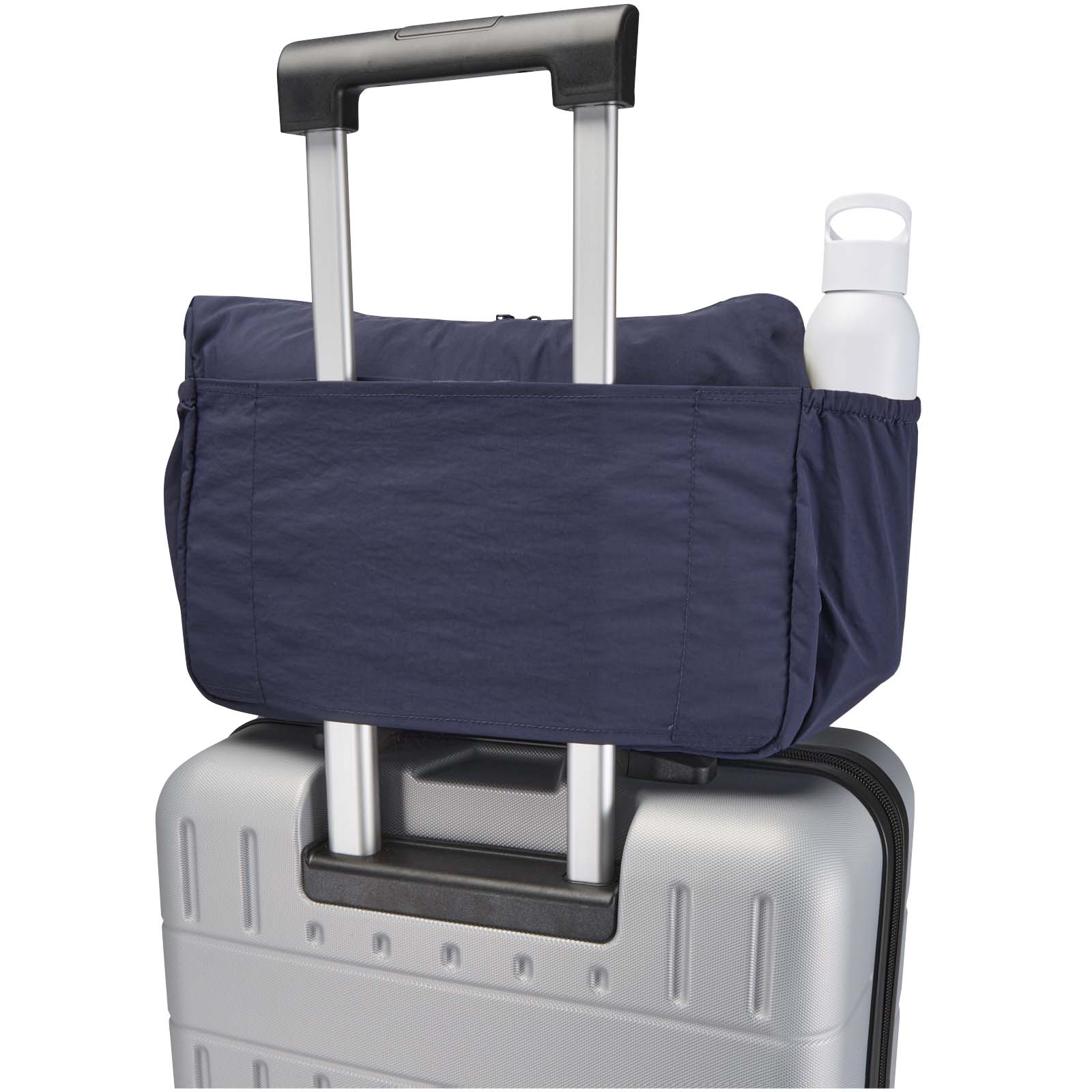 Calli 13" GRS Laptop Umhängetasche aus recyceltem Nylon navy