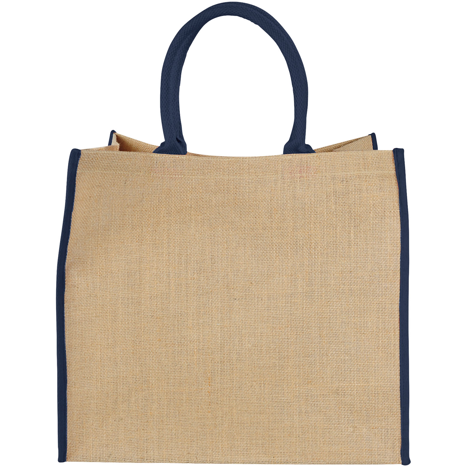 Harry farbige Jute Tragetasche 25L natur, navy