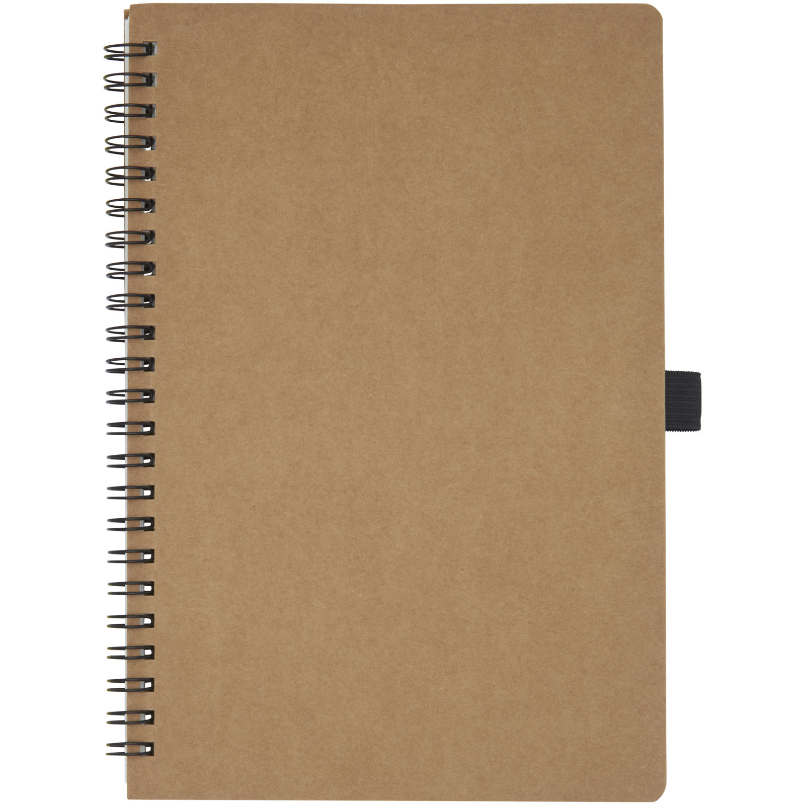 Cobble A5 Notizbuch mit Spiralbindung aus recyceltem Karton mit Steinpapier natur