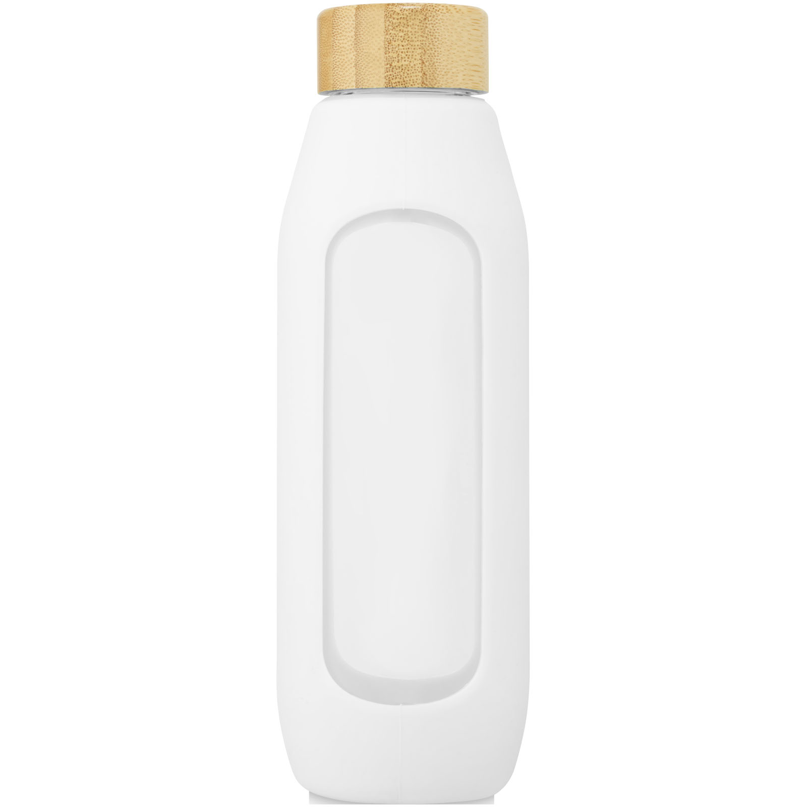 Tidan 600 ml Flasche aus Borosilikatglas mit Silikongriff weiss