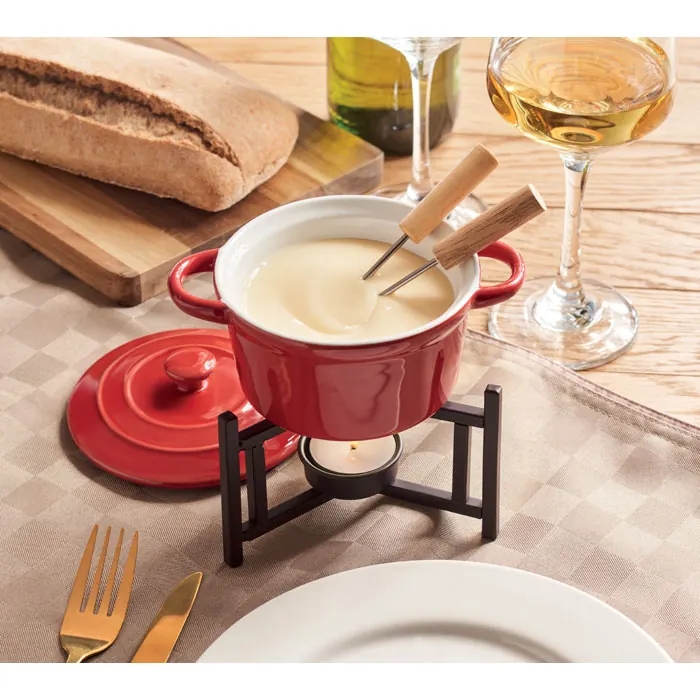 Keramik-Fondue-Set 300 ml