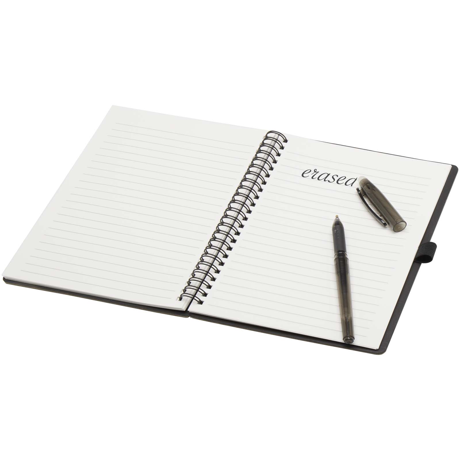 Slate A5 wiederverwendbares Hardcover Notizbuch und Stiftset (schwarze Mine) schwarz