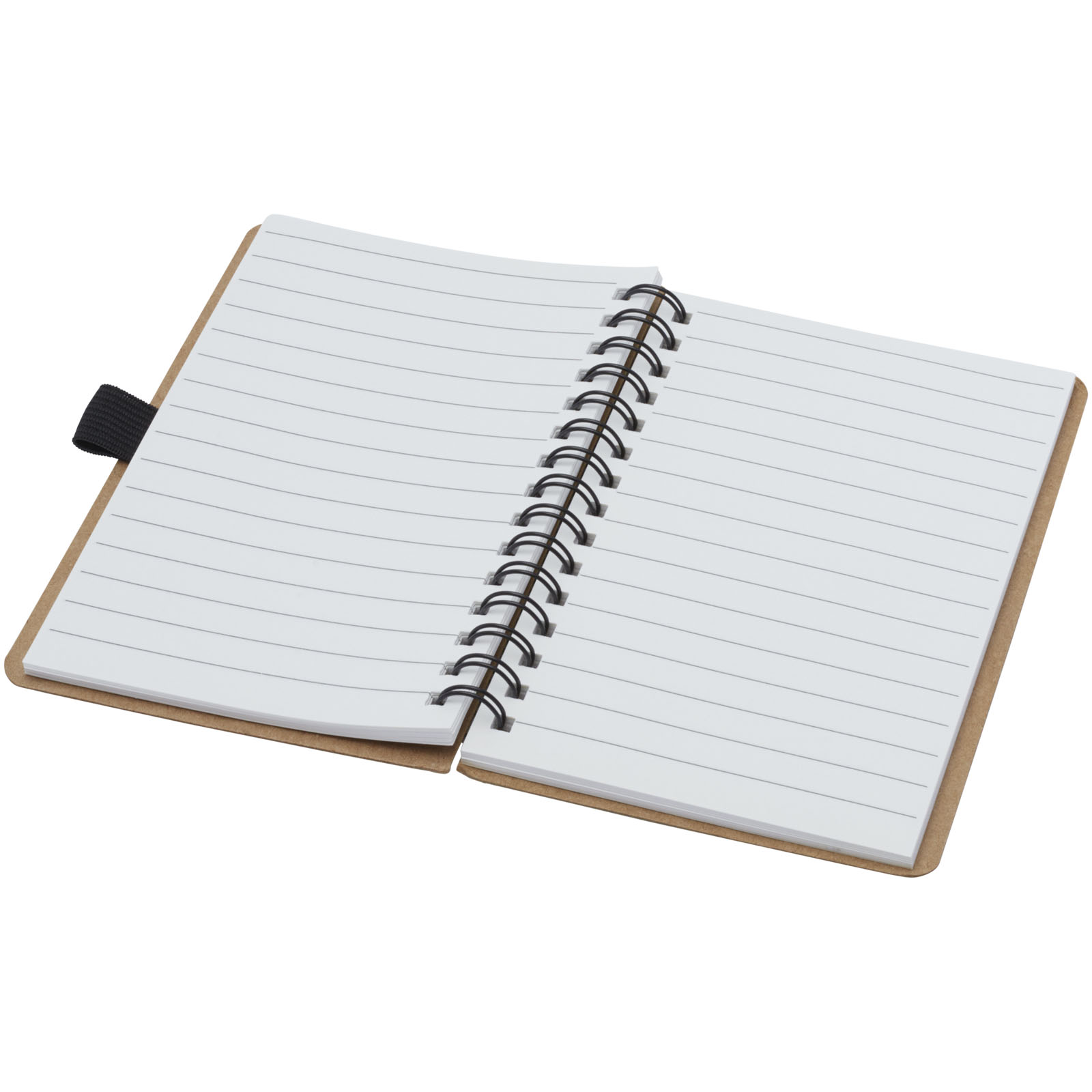 Cobble A6 Notizbuch mit Spiralbindung aus recyceltem Karton mit Steinpapier natur