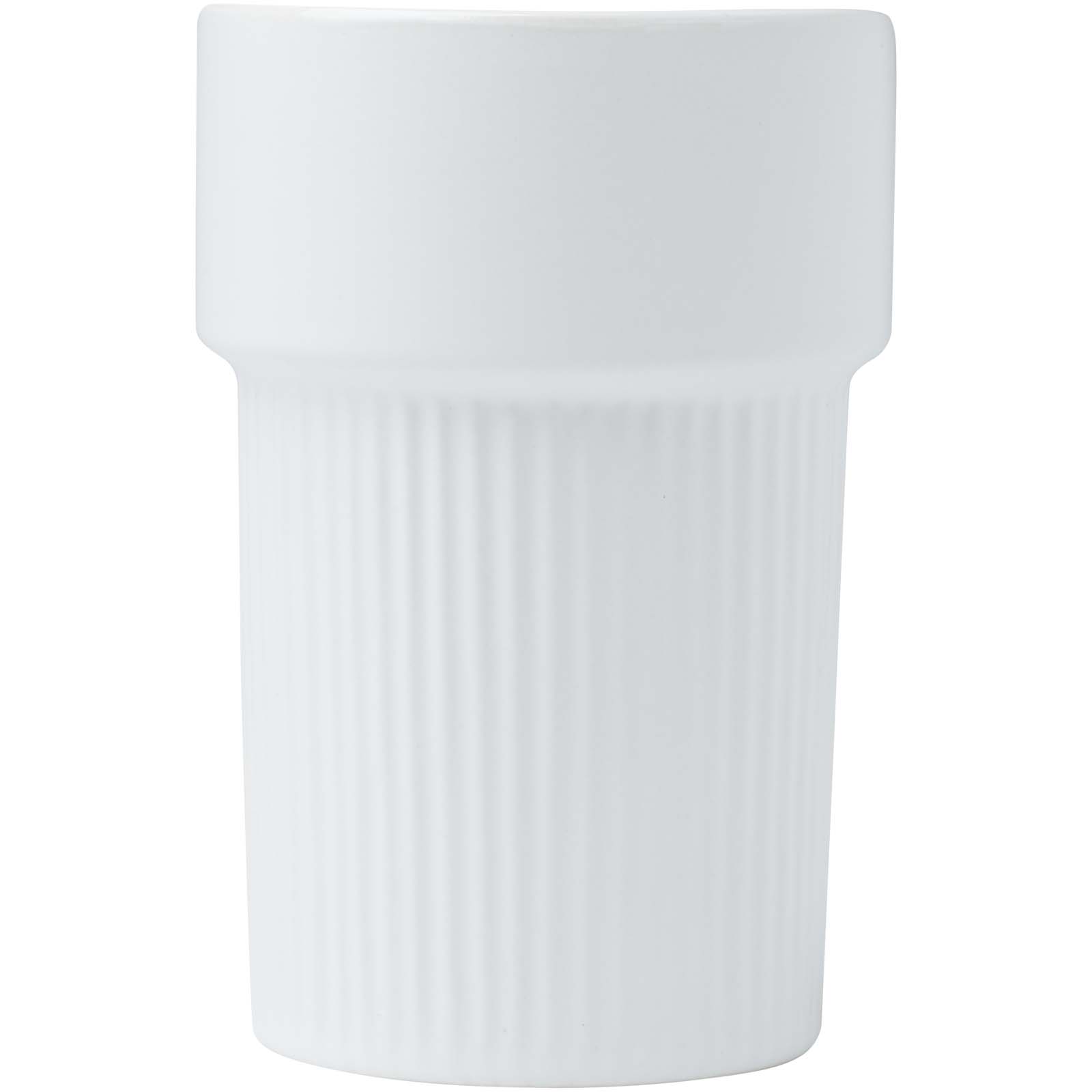 Fika 340 ml Becher mit Bambushülle weiss