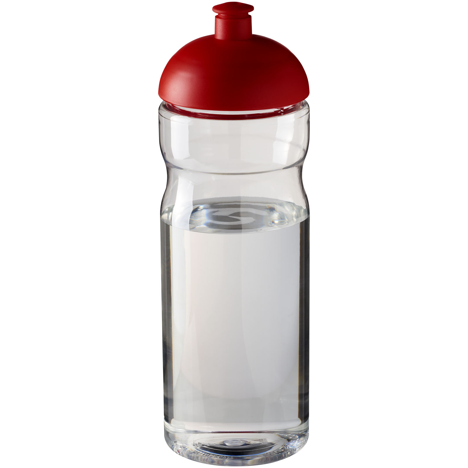 H2O Active® Base 650 ml Sportflasche mit Stülpdeckel transparent, rot