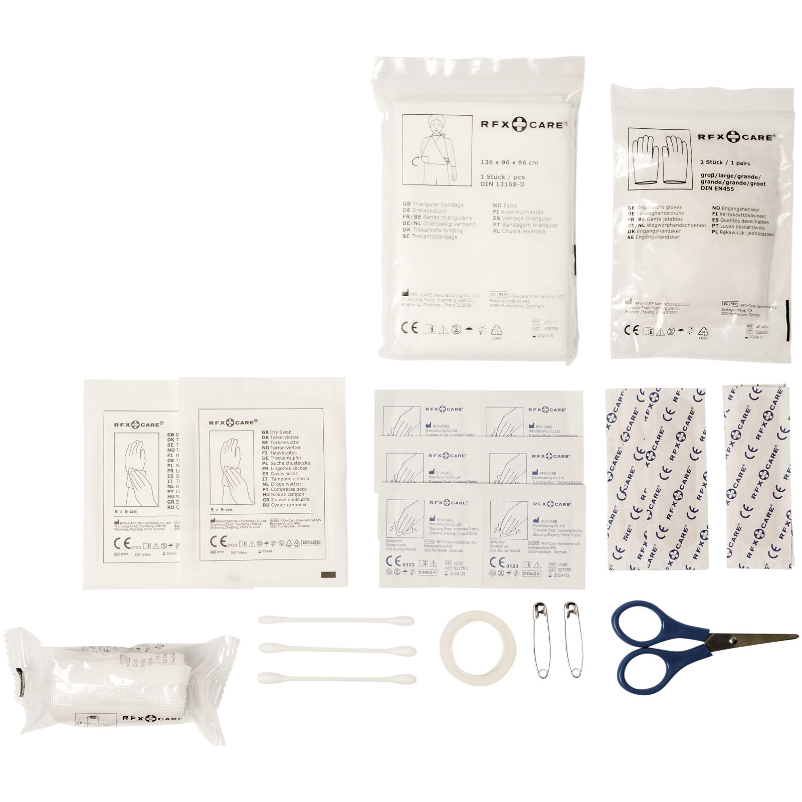 Alexander 30-teiliges Erste-Hilfe-Set mit wasserfester Tasche schwarz