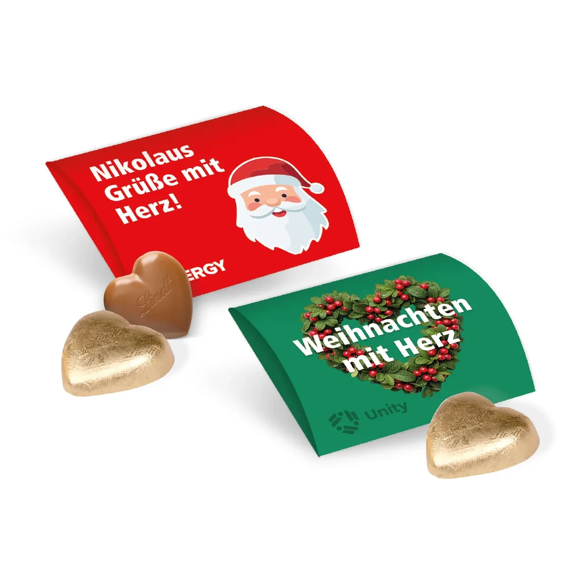 Lindt Herz, 5 g im Werbebriefchen "Xmas Edition"