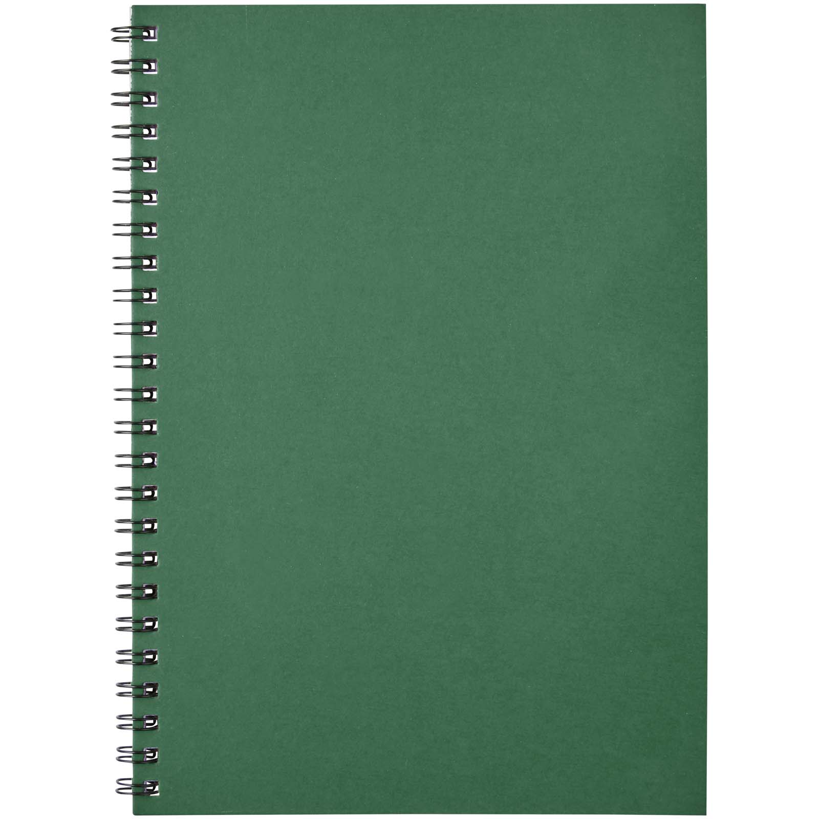 Desk-Mate® A5 recyceltes farbiges Notizbuch mit Spiralbindung heather grün