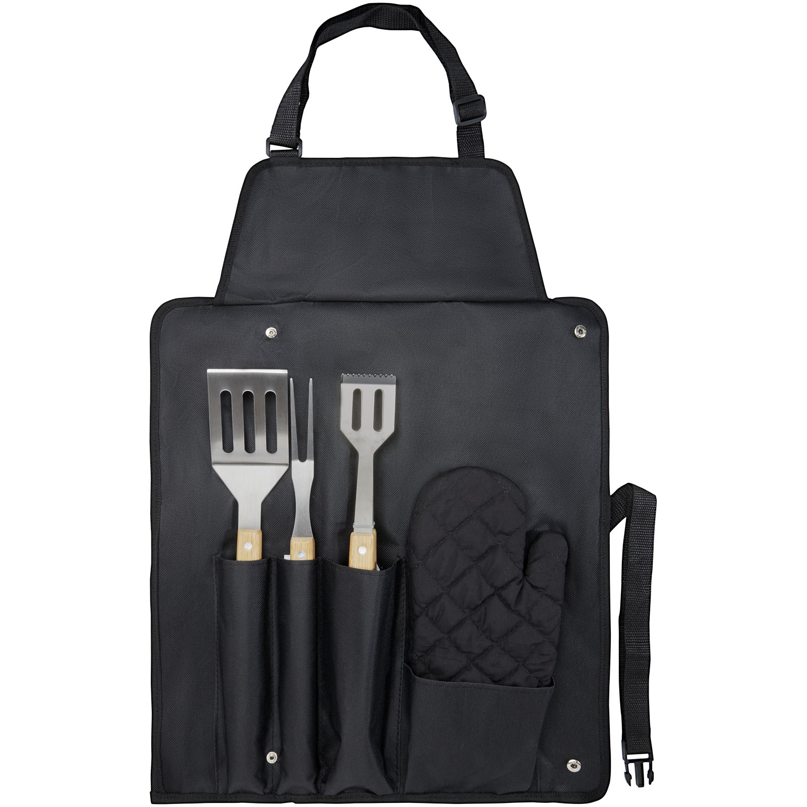 Gril 5-teiliges Grillset und Handschuh schwarz