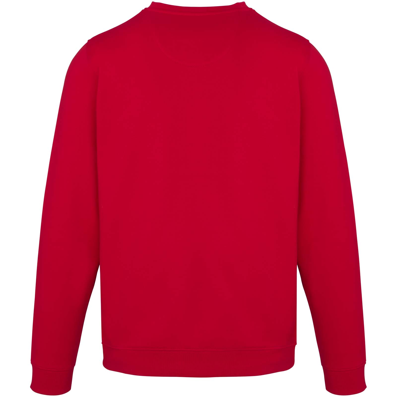 Jasper 280 g/m² Pullover mit Rundhalsausschnitt aus recycelter Bio Baumwolle (OCS), unisex rot
