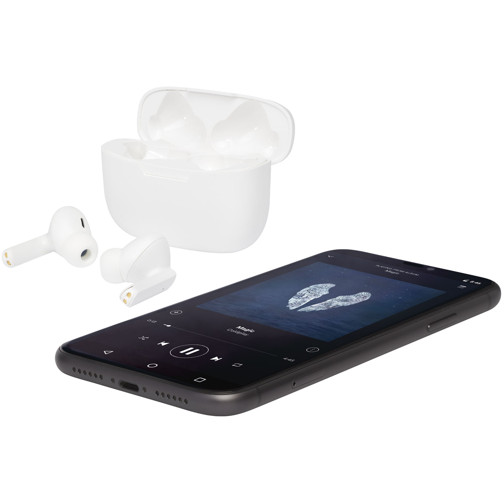 Essos 2.0 True Wireless Auto-Pair-Ohrhörer mit Etui weiss