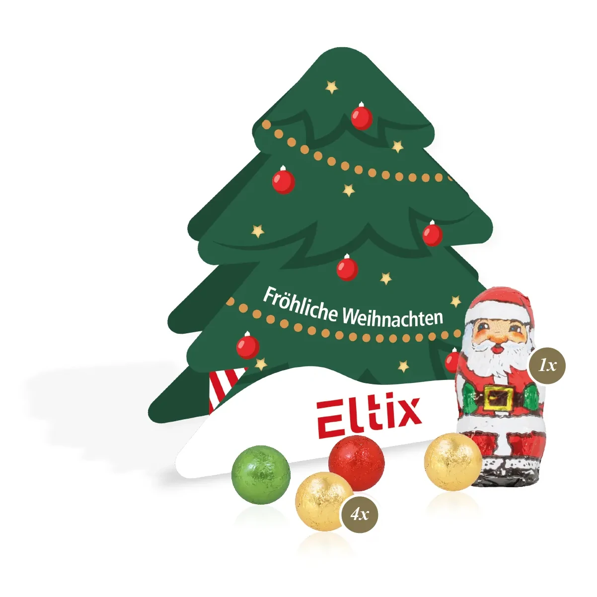 Präsent Tannenbaum mit Fairtrade® Schokolade