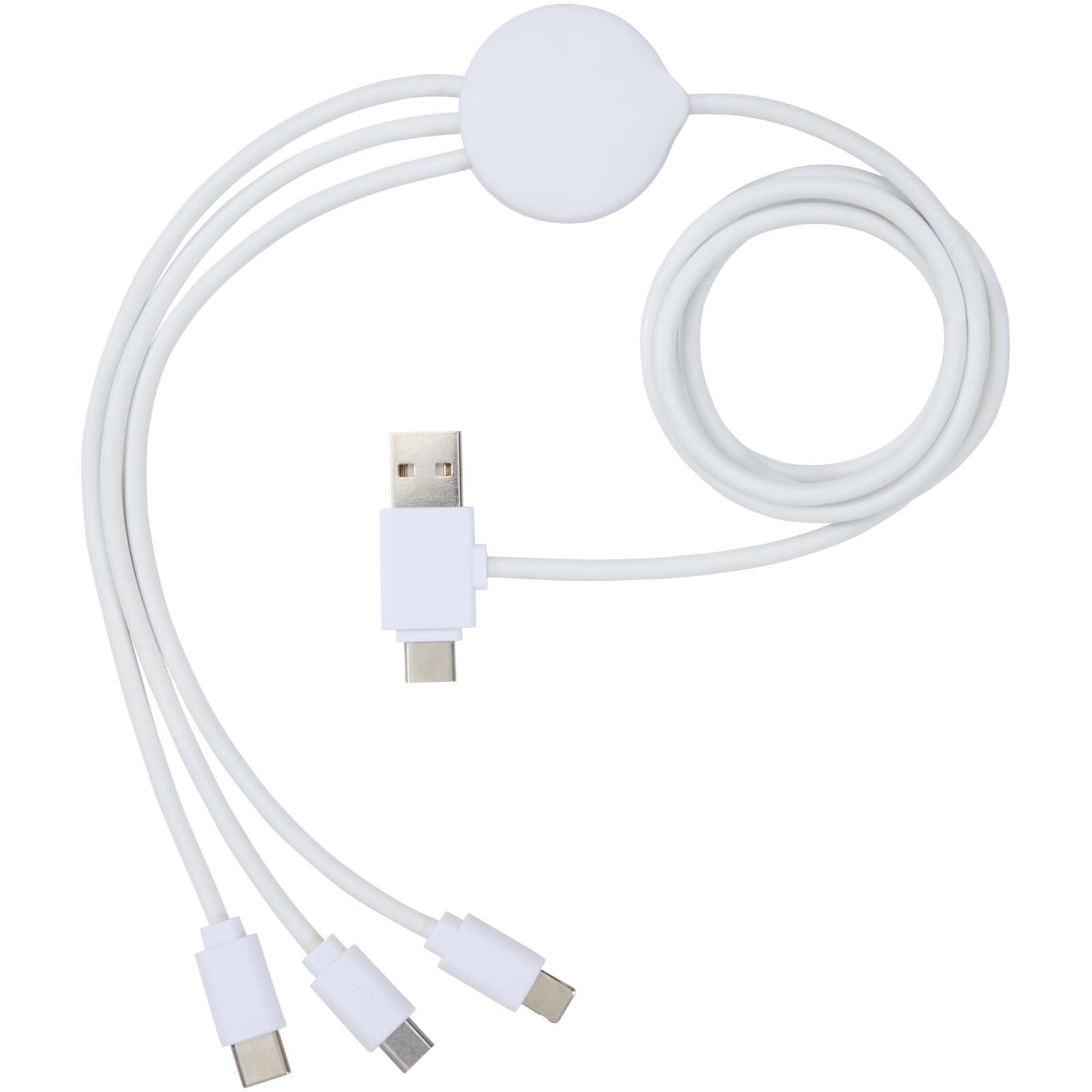 Pure 5-in-1-Ladekabel, antimikrobiell weiss