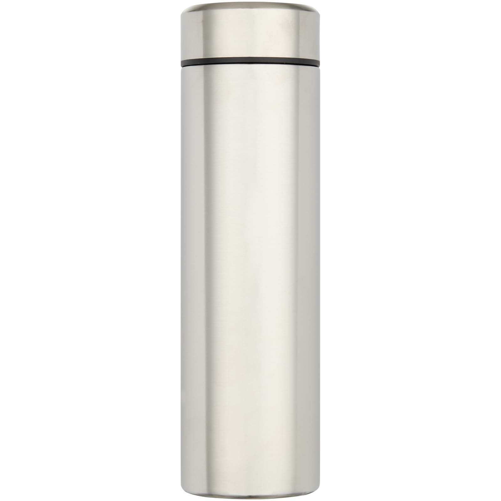 Taylor 450 ml Doppelwand Isolierflasche aus Edelstahl mit Teesieb mattsilber