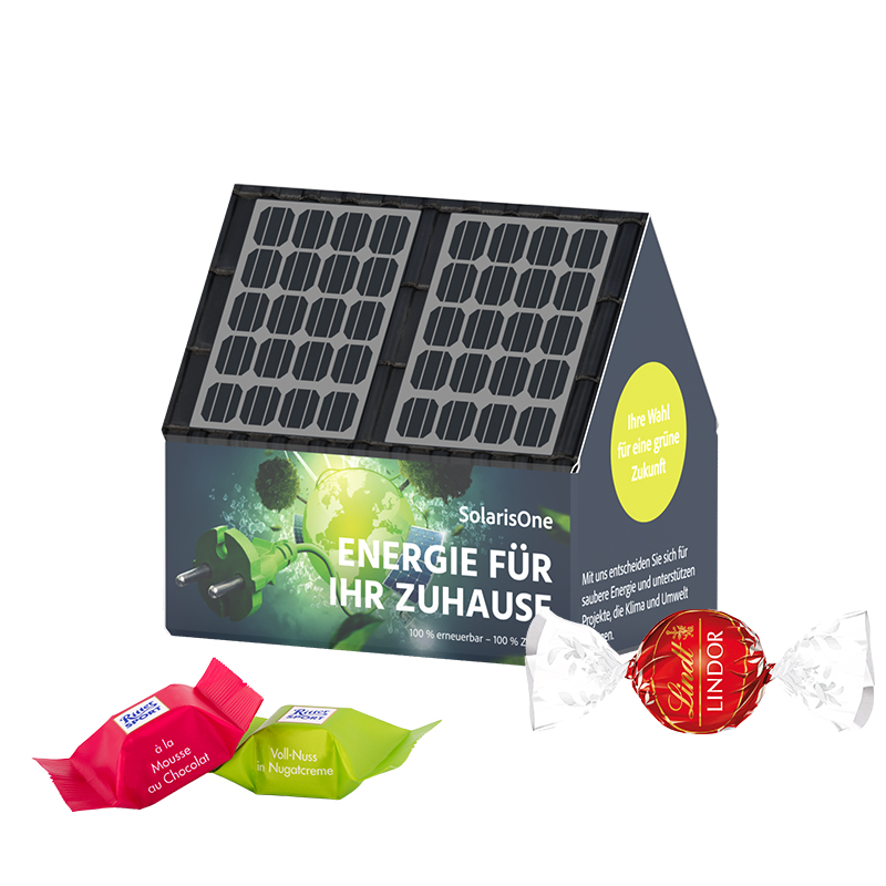 3D-Präsent Haus, Ritter SPORT Schokowürfel