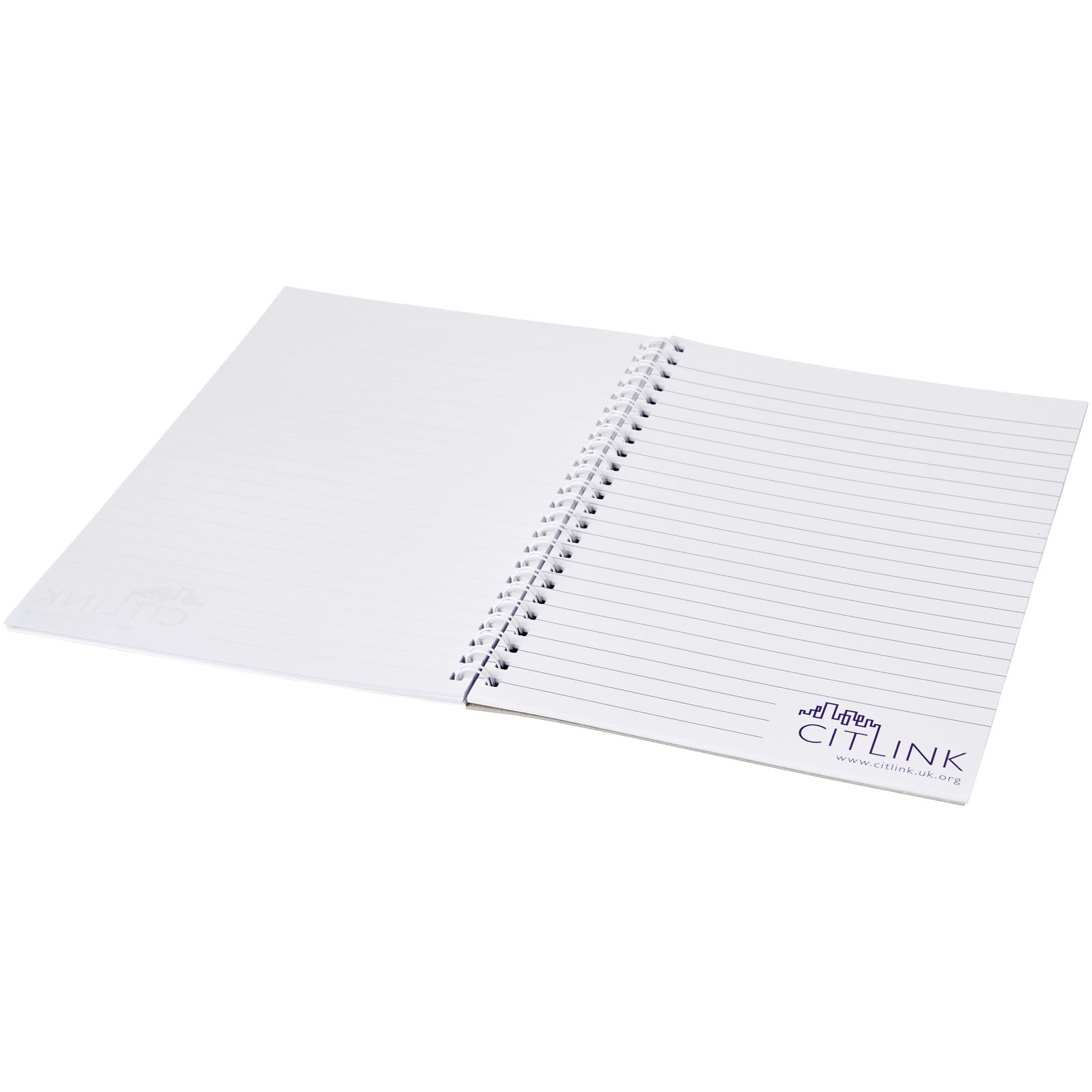 Desk-Mate® A4 Notizbuch mit Spiralbindung weiss