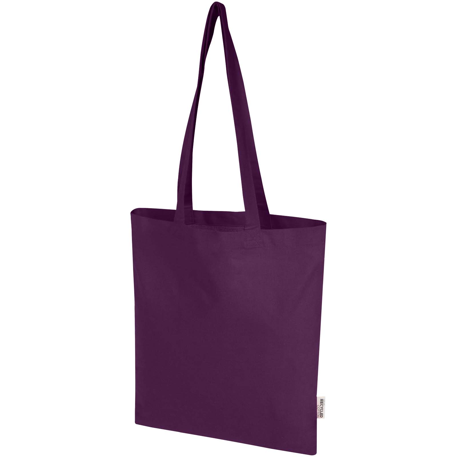 Madras Blend 140 g/m² Tragetasche aus GRS-recycelter Baumwolle 7L lila