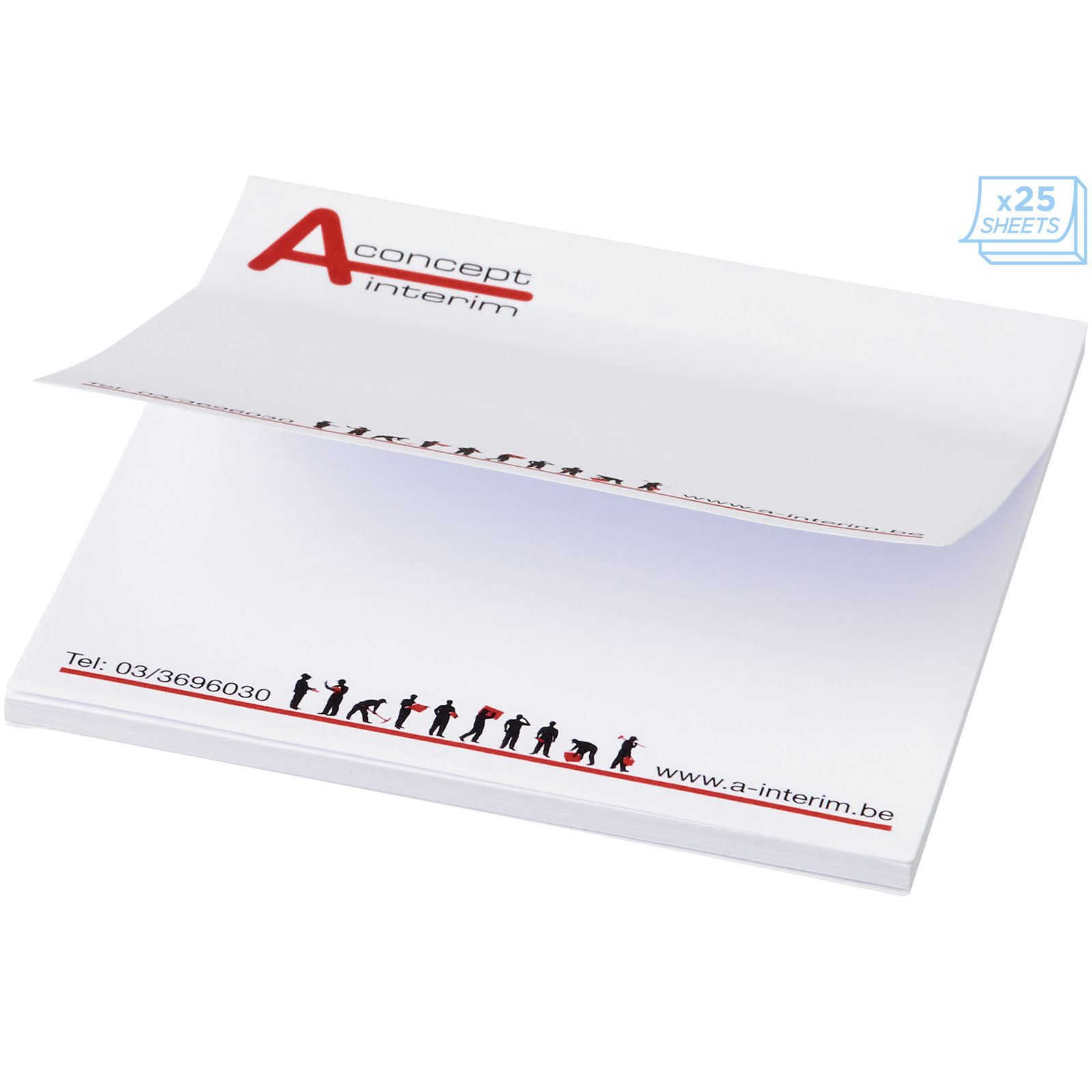 Sticky-Mate® Haftnotizen 75x75 mm weiss