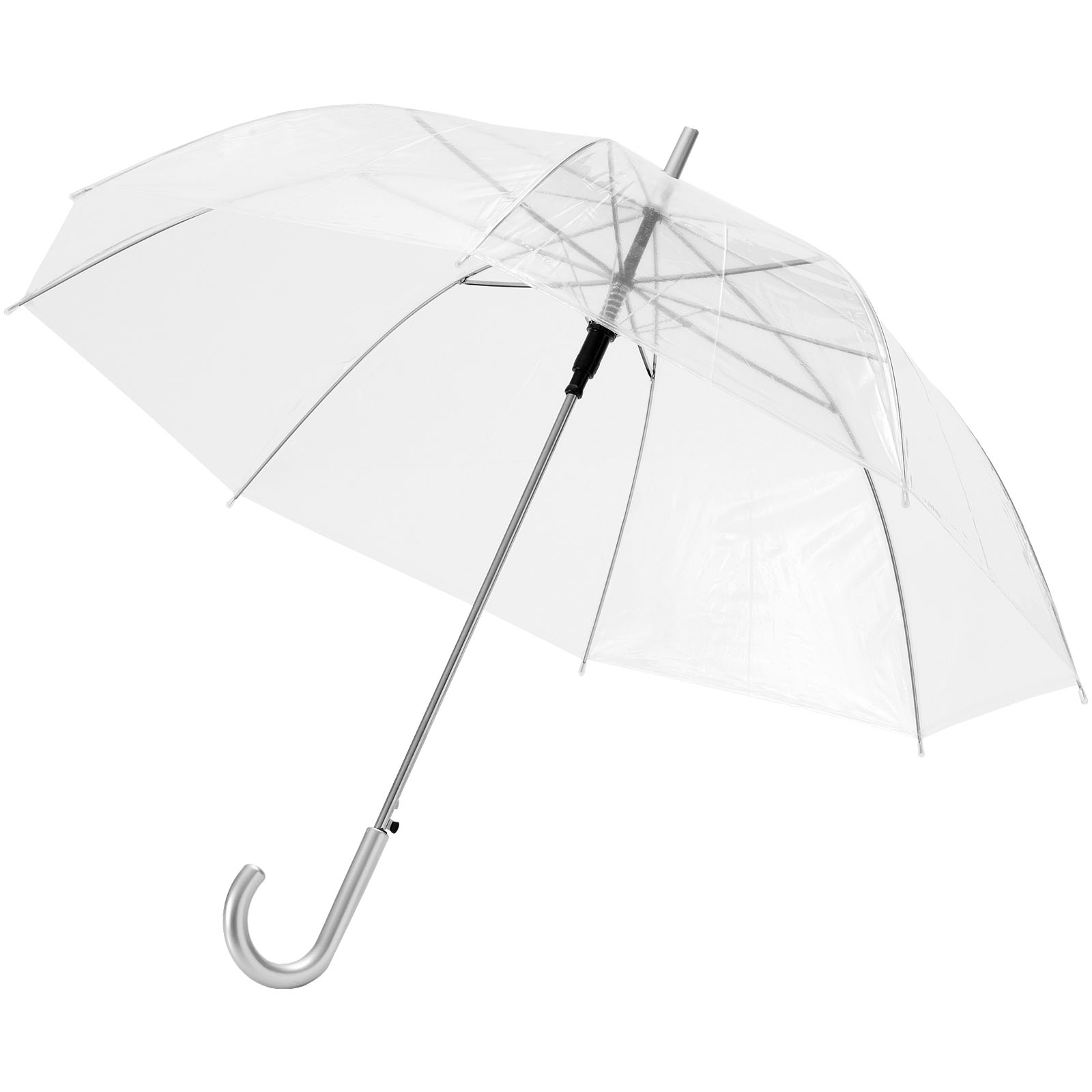 Kate durchsichtiger 23" Automatikregenschirm transparent weiss