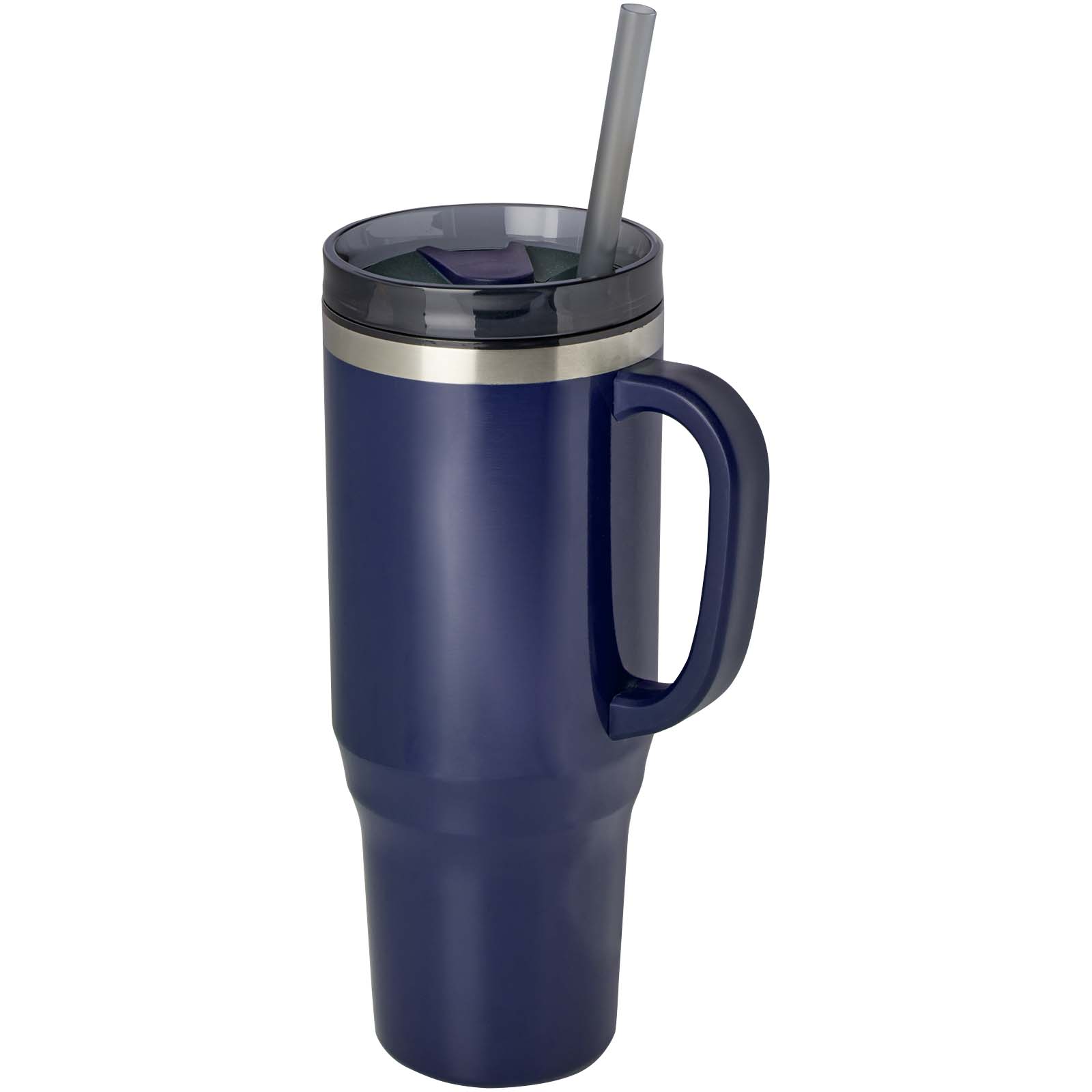 Melbourne 1200 ml RCS-zertifizierter Isolierbecher mit Strohhalm navy