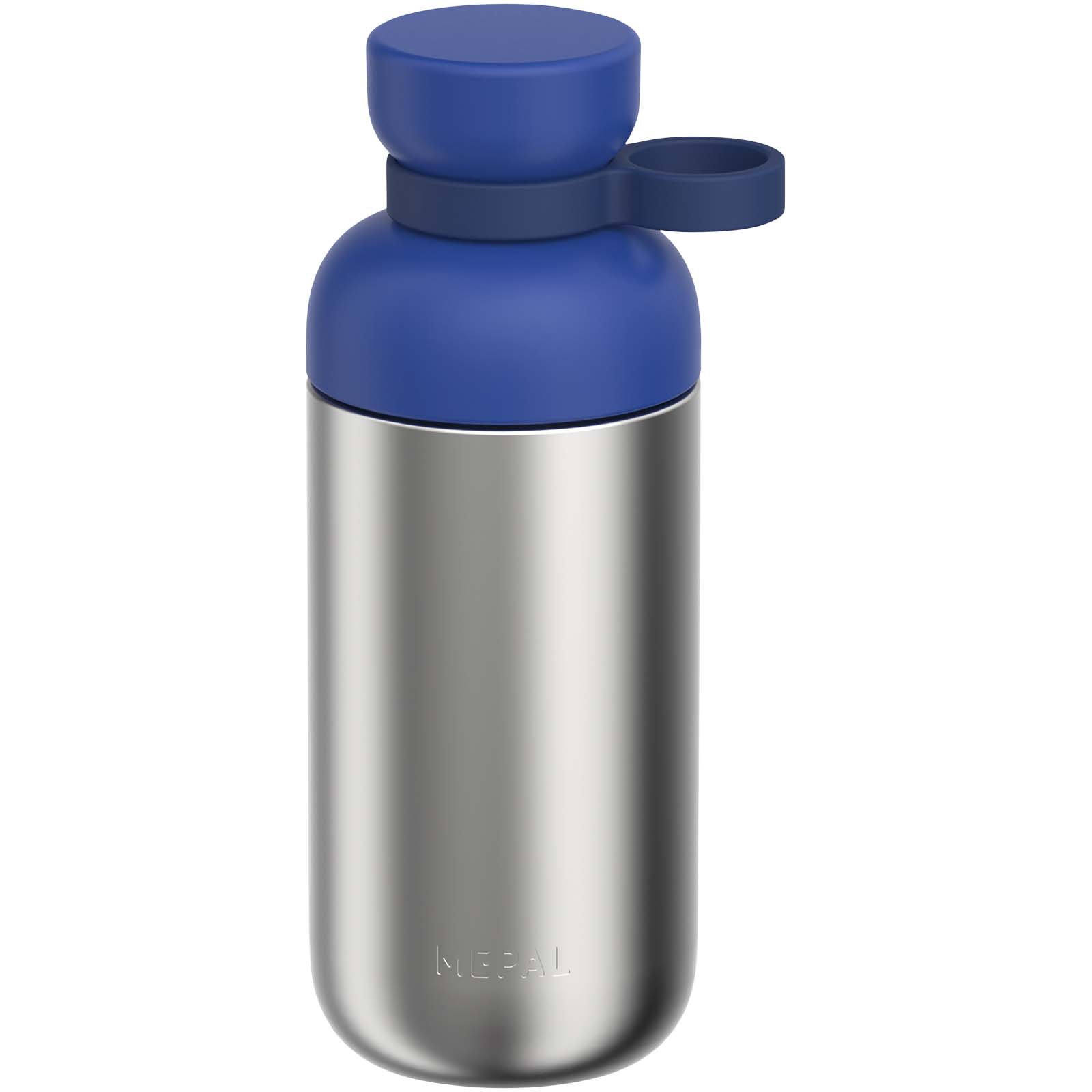 Mepal Vita 500 ml Trinkflasche aus recyceltem Edelstahl (Kohlensäure geeignet) vivid blau