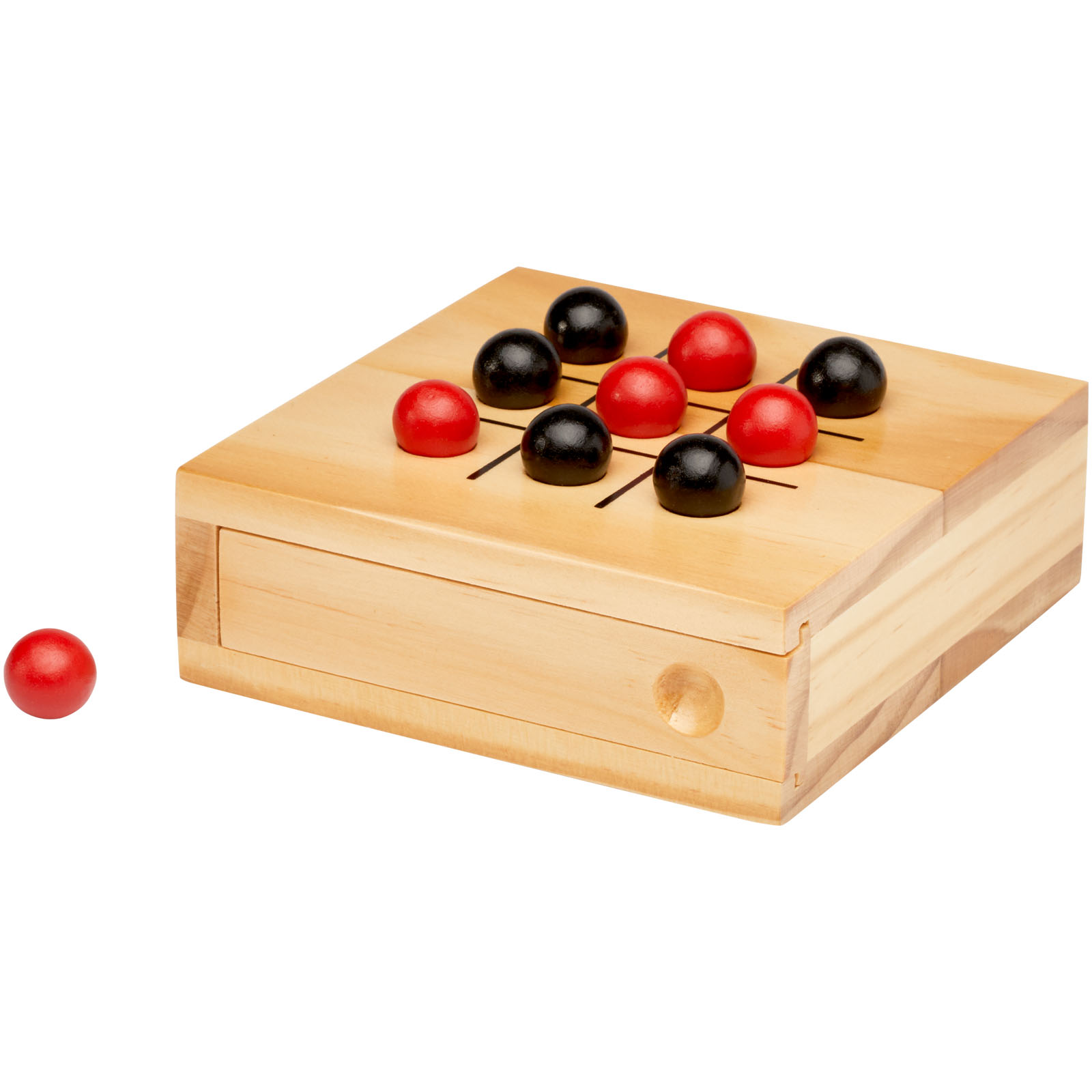 Strobus Tic-Tac-Toe Spiel aus Holz natur