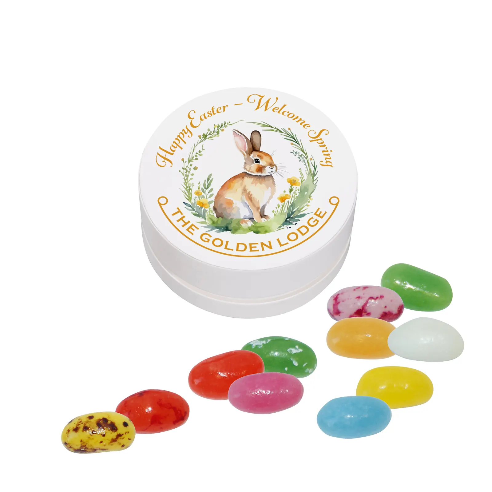 Papier XS-Taschendose mit Jelly Beans, 15g