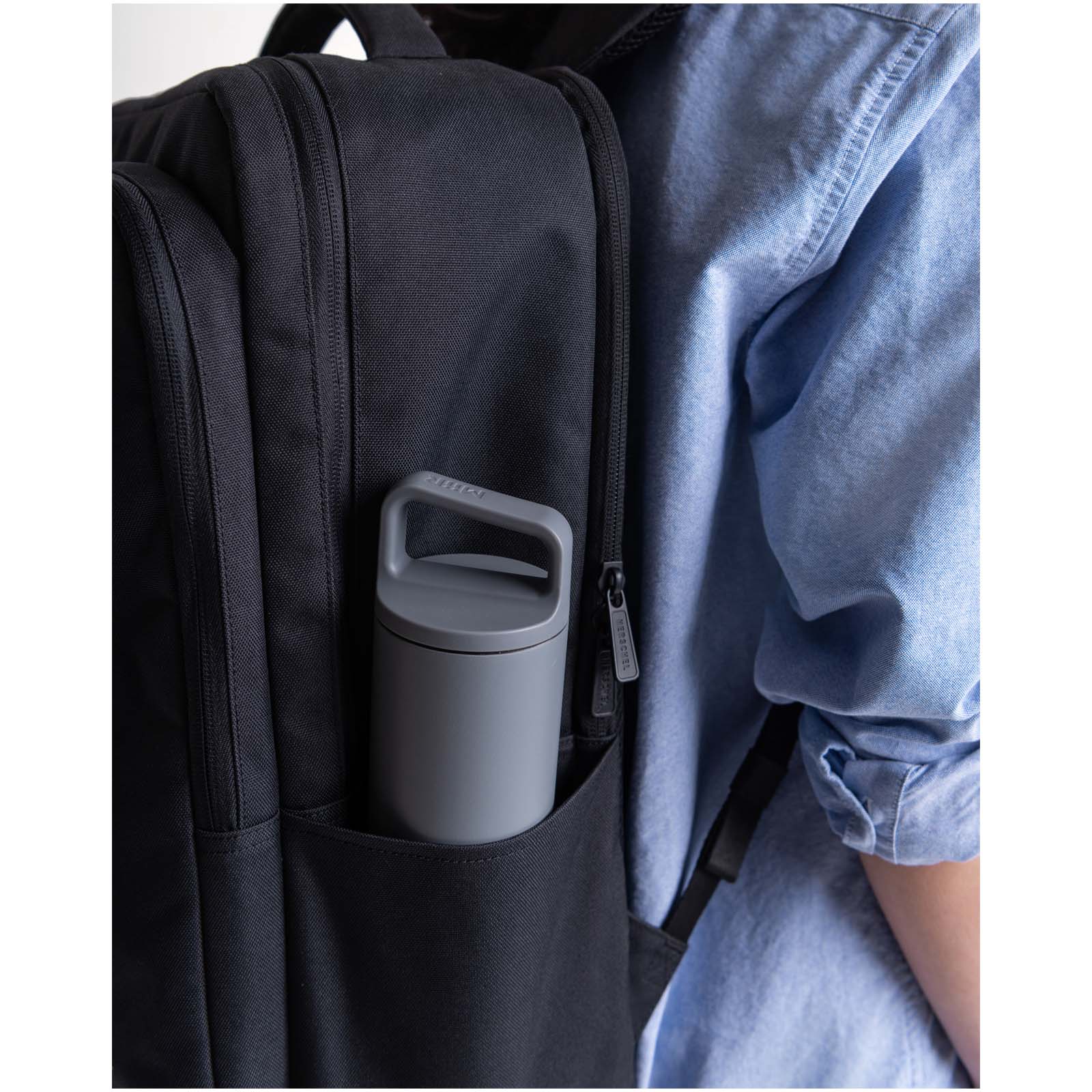 Herschel Kaslo Tech Rucksack aus recyceltem Material 30 l schwarz