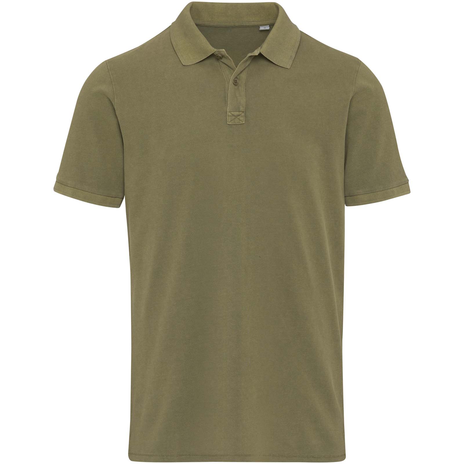 Calgary Poloshirt für Herren im Washed Look, 200 g/m2 waldgrün
