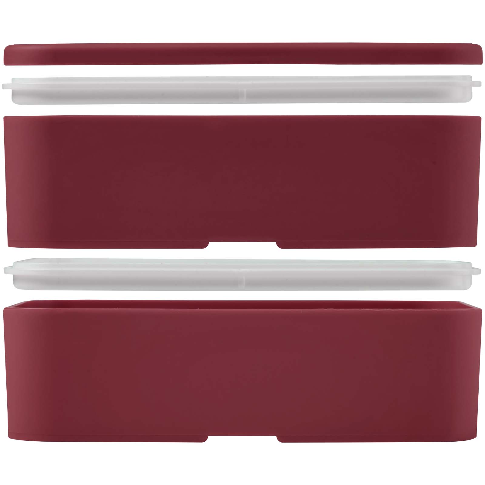 MIYO POP 700 + 700 ml doppelschichtige Lunchbox bordeaux