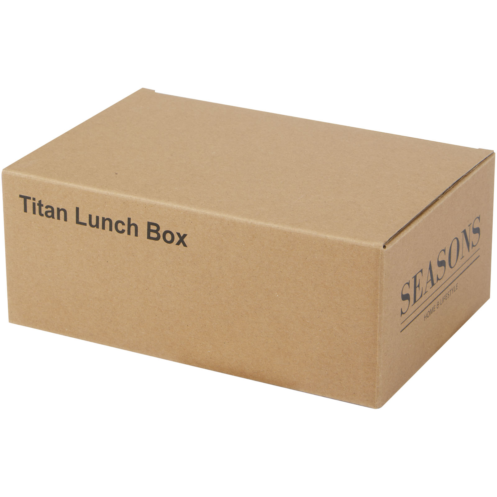 Titan 750 ml Lunchbox aus recyceltem Edelstahl silber