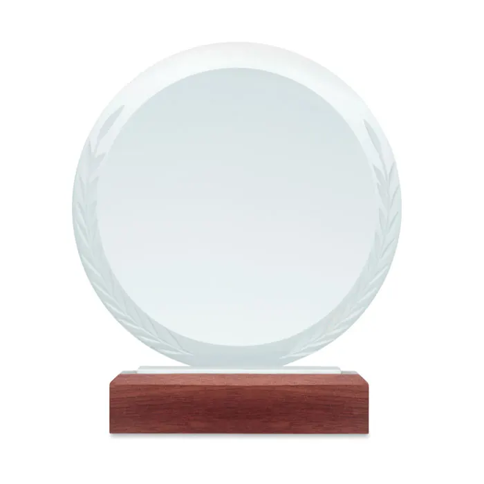 Runder Pokal Kristallglas