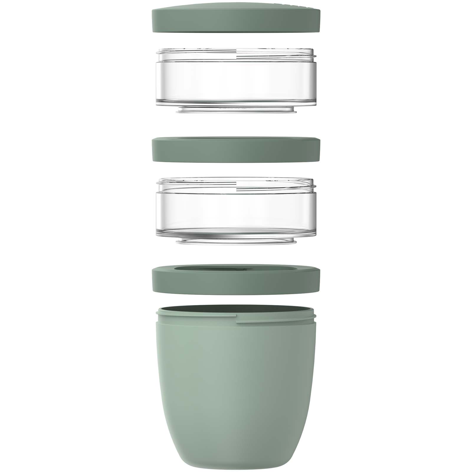 Mepal Ellipse Dreiteiliger, 500 ml + 2 x 200 ml Lunchpot salbei