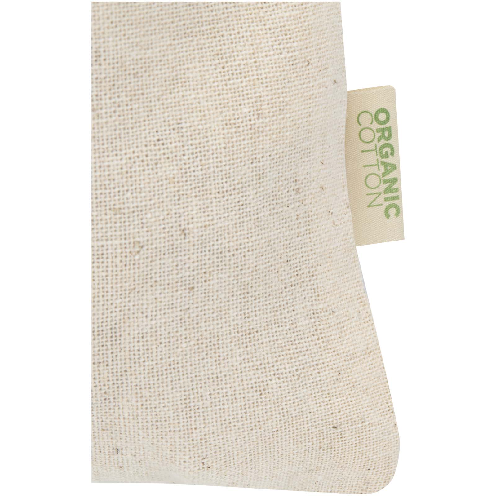 Odisha 140 g/m² OCS Bio Zuziehbeutel – 15 × 10 cm natur
