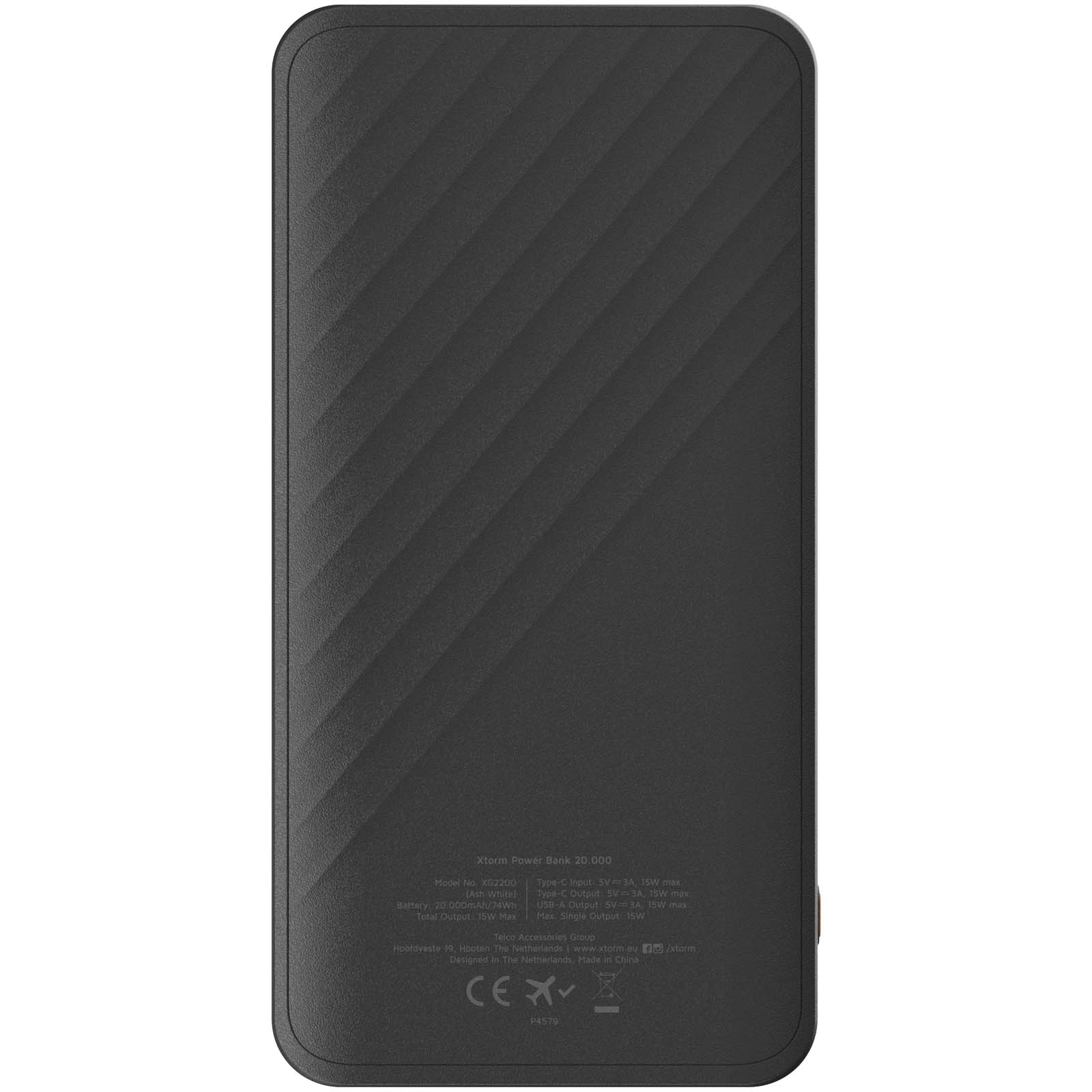 Xtorm XG220 Go2 15W 20.000 mAh Schnelllade-Powerbank schwarz