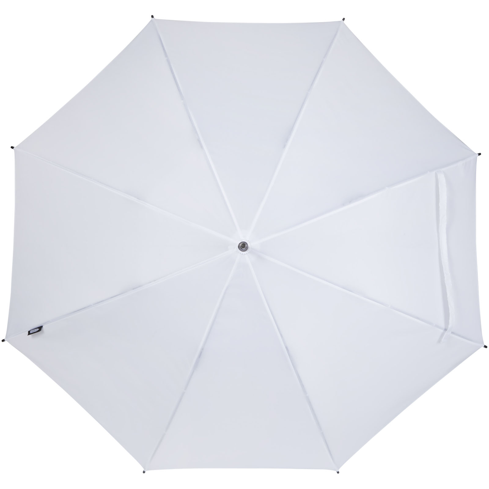 Niel 23" Automatikregenschirm aus recyceltem PET weiss