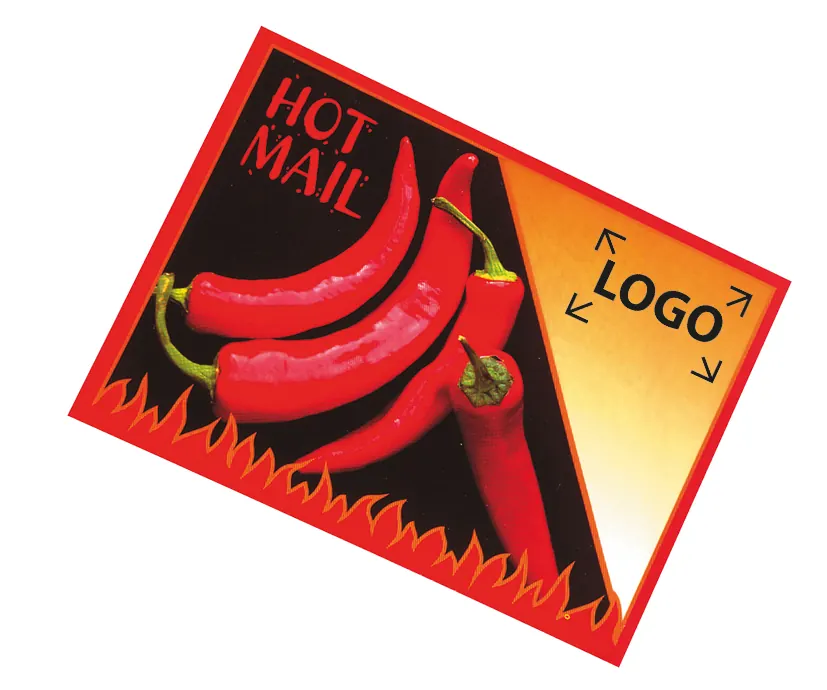 Samen-Briefkarte Hot Mail 115 x 156 mm