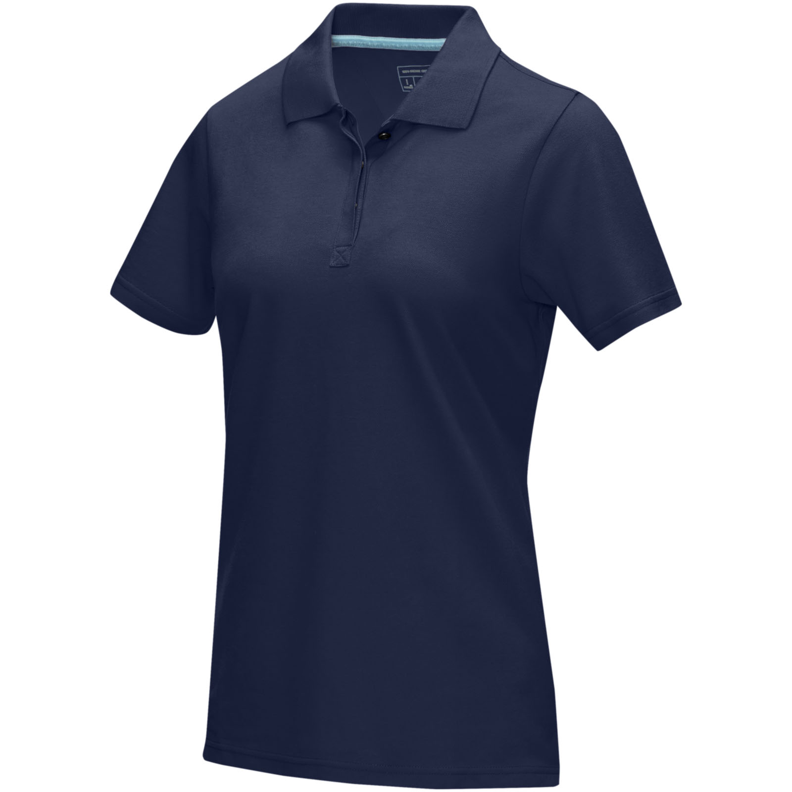Graphite Poloshirt aus Bio-Baumwolle für Damen navy