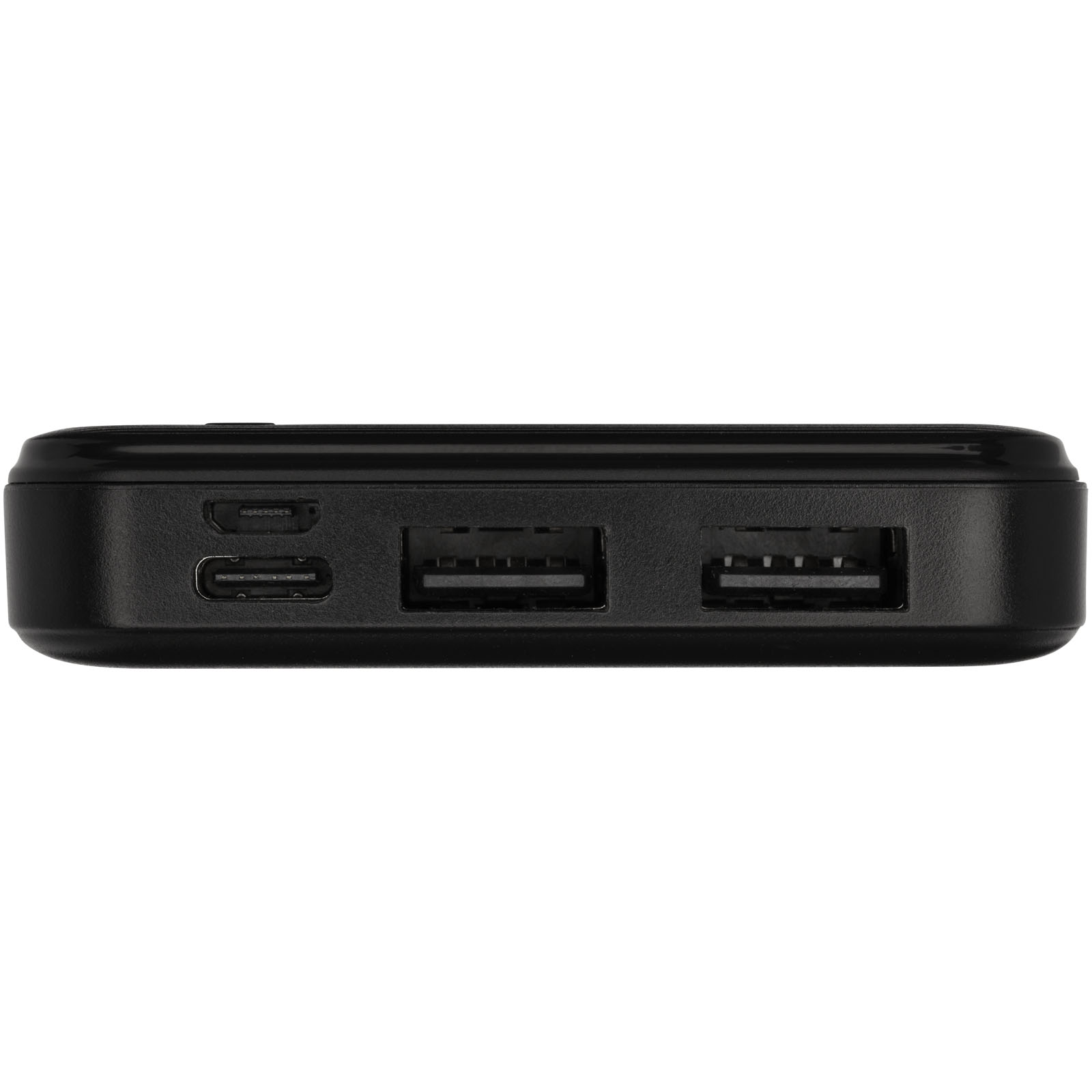 Loop 10.000 mAh Powerbank aus recyceltem Kunststoff schwarz